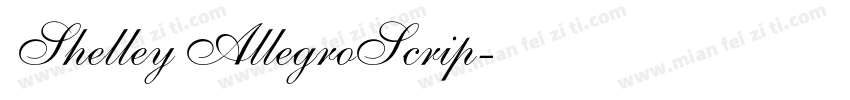 Shelley AllegroScrip字体转换
